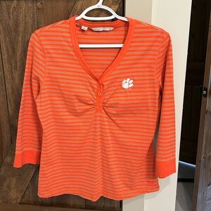 Cutter & Buck Clemson 3/4 Sleeve Top.  Size M.